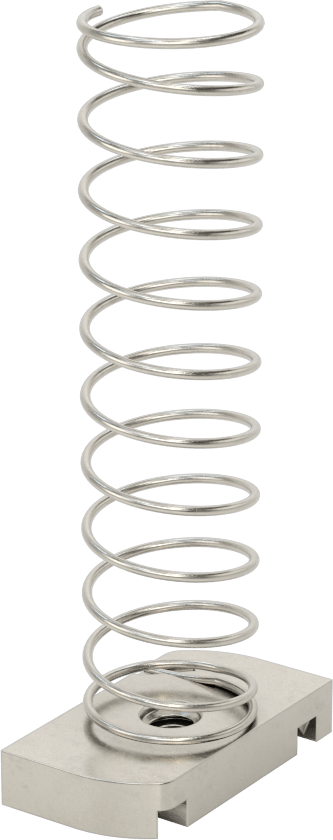 Strut Kanal Somunu, Yaylı, 2-7/16“ ve 3-1/4” Yüksek Kanal, Paslanmaz Çelik, 1/4"-20 Diş