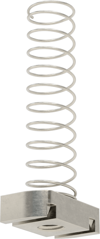 Strut Kanal Somunu, Yaylı, 2-7/16“ ve 3-1/4” Yüksek Kanal, Paslanmaz Çelik, 3/8"-16 Diş