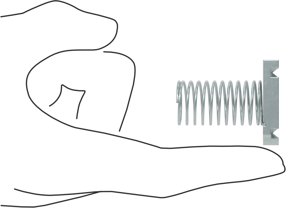 Strut Kanal Somunu, Yaylı, 1-5/8" Yüksek Kanal, Çinko Kaplı Çelik, M6 Diş
