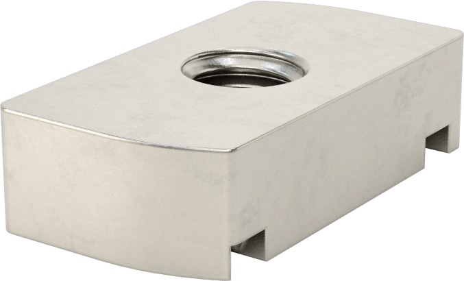 Strut Kanal Somunu, 316 Paslanmaz Çelik, 3/8"-16 Diş Boyutu