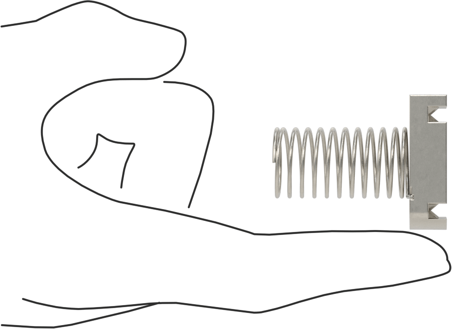 Strut Kanal Somunu, Yaylı, 1-5/8" Yüksek Kanal, 316 Paslanmaz Çelik, 5/16"-18 Diş