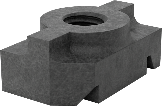Strut Kanal Somunu, Fiberglas, 3/8"-16 Diş Boyutu