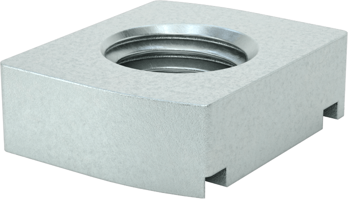 Strut Kanal Somunu, Çinko Kaplı Çelik, 3/4"-10 Diş Boyutu