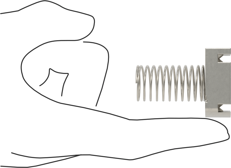 Strut Kanal Somunu, Yaylı, 1-5/8" Yüksek Kanal, 316 Paslanmaz Çelik, 5/8"-11 Diş Boyutu