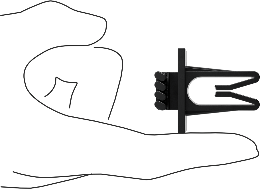 Strut Montajlı Titreşim Sönümleyici Yönlendirme Kelepçesi, TPE Kauçuk, 1/2" ID, 1-13/16" Yükseklik