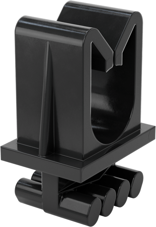 Strut Montajlı Titreşim Sönümleyici Yönlendirme Kelepçesi, TPE Kauçuk, 1-1/8" ID
