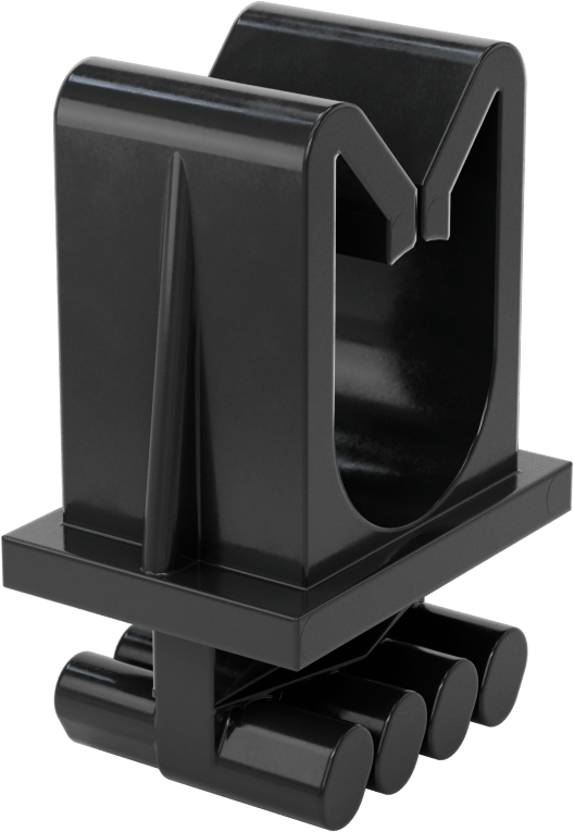 Strut Montajlı Titreşim Sönümleyici Yönlendirme Kelepçesi, TPE Kauçuk, 1-1/8" ID