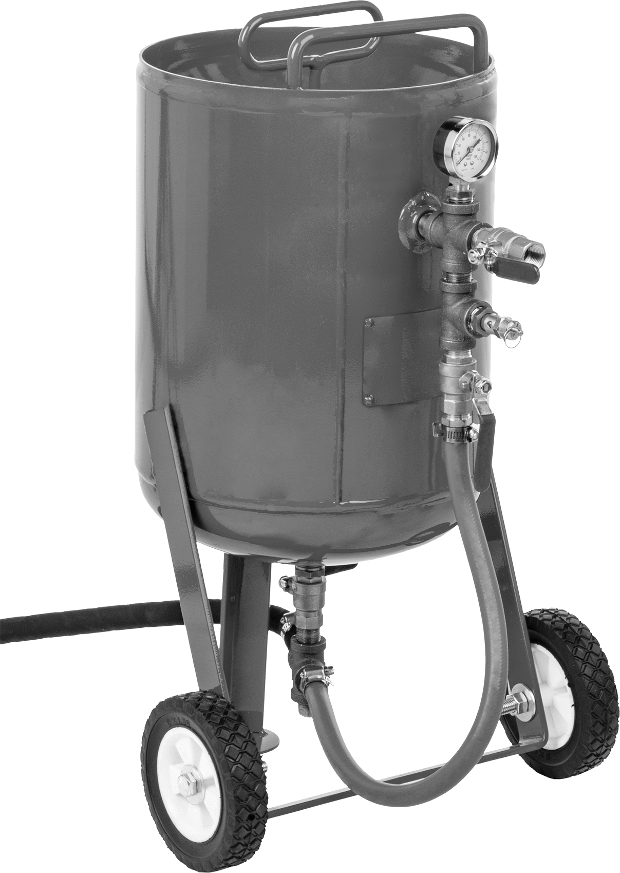 Yüksek Hızlı Aşındırıcı Püskürtme Makinesi, 65 lbs. Kapasite