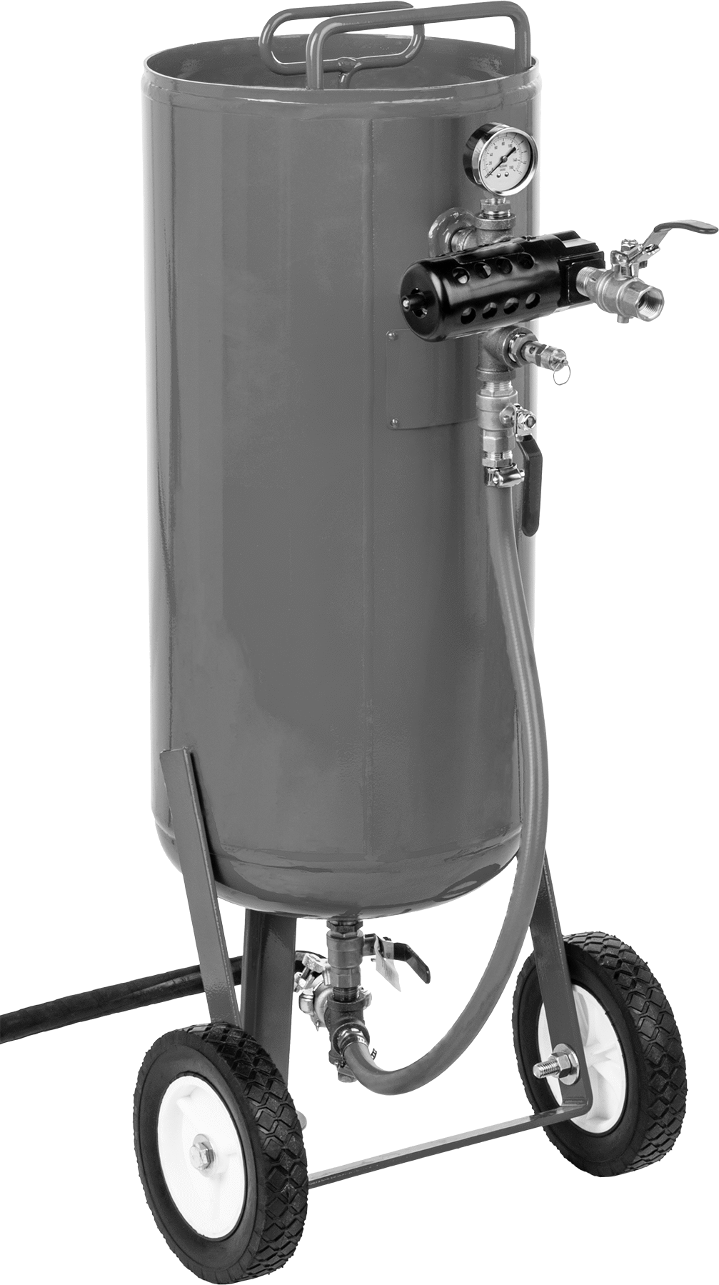 Yüksek Hızlı Aşındırıcı Püskürtme Makinesi, 150 lbs. Kapasite