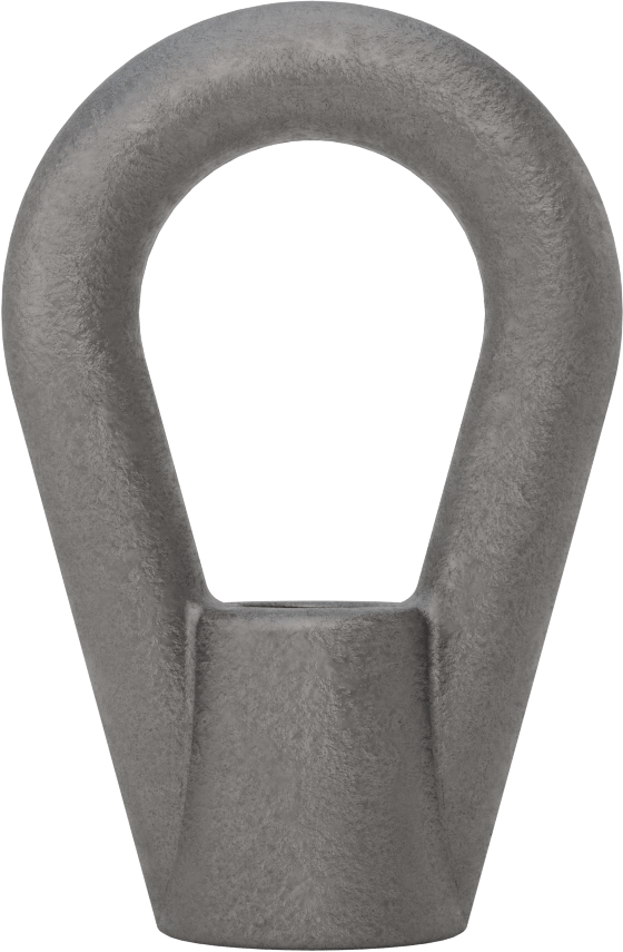 Çelik Oval Gözlü Somun - Kaldırma için, 1/2"-13 Diş Boyutu