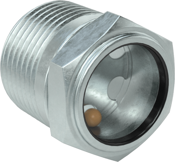 Koyu Sıvılar için Yüksek Görünürlüklü Nişangahlar, Çelik, 3/4 NPTF, 125 PSI @ 70°F Maksimum