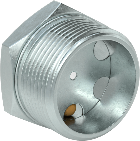 Koyu Sıvılar için Yüksek Görünürlüklü Nişangahlar, Çelik, 1-1/4 NPT, 125 PSI @ 70°F Maksimum