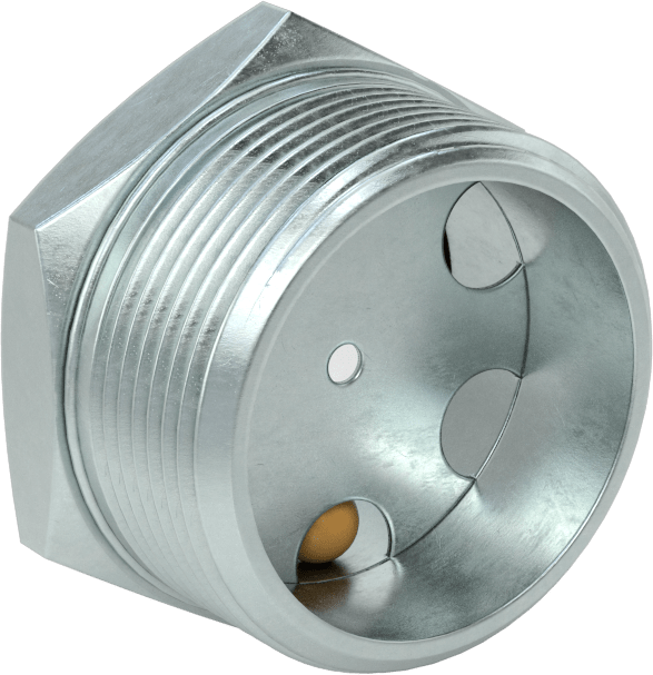 Koyu Sıvılar için Yüksek Görünürlüklü Nişangahlar, Çelik, 1-1/2 NPT, 125 PSI @ 70°F Maksimum