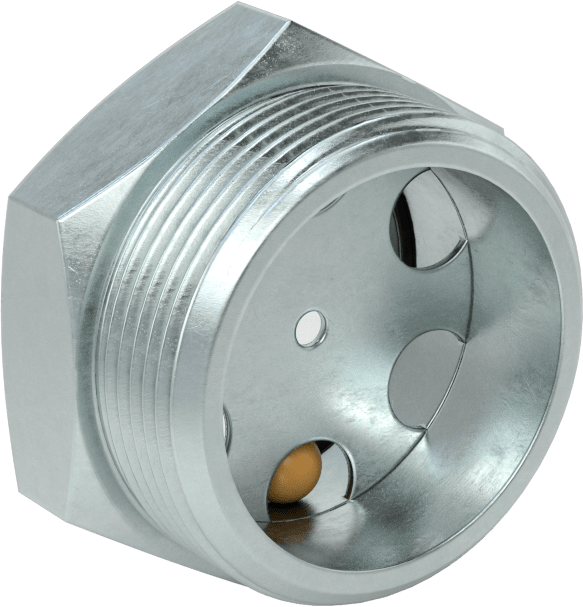 Koyu Sıvılar için Yüksek Görünürlüklü Nişangahlar, Çelik, 1-7/8"-12 UN/UNF, 20 PSI @ 70°F Maksimum