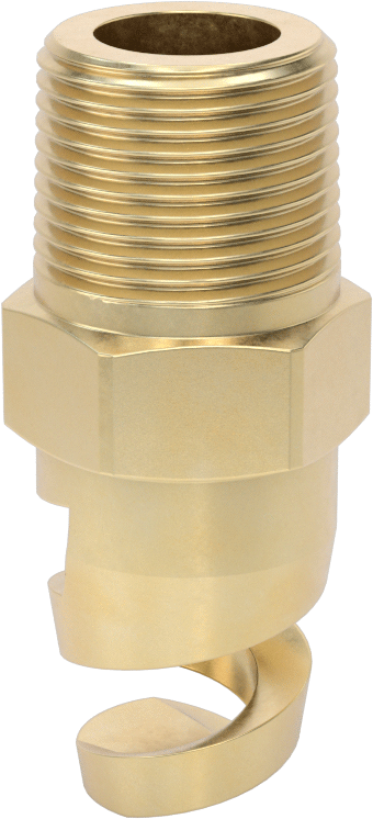 Yüksek Hacimli Tıkanmaya Dayanıklı Püskürtme Memesi, İçi Boş Konik, Pirinç, 3/4 NPT, 1/2" Delik Çapı, 120 Derece