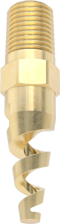 Yüksek Hacimli Tıkanmaya Dayanıklı Püskürtme Memesi, Tam Koni, Pirinç, 1/4 NPT Erkek, 2.8GPM@20 PSI, 150 Derece