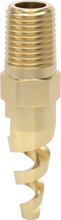 Yüksek Hacimli Tıkanmaya Dayanıklı Püskürtme Memesi, Tam Koni, Pirinç, 1/4 NPT Erkek, 2.8GPM@20 PSI, 150 Derece
