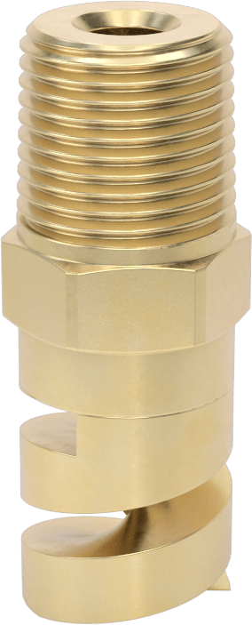 Yüksek Hacimli Tıkanmaya Dayanıklı Püskürtme Memesi, İçi Boş Konik, Pirinç, 3/8 NPT, 1/4" Delik Çapı, 180 Derece