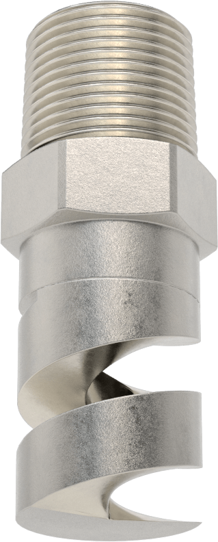 Yüksek Hacimli Tıkanmaya Dayanıklı Püskürtme Memesi, İçi Boş Konik, Pirinç, 3/4 NPT, 1/2" Delik Çapı, 180 Derece