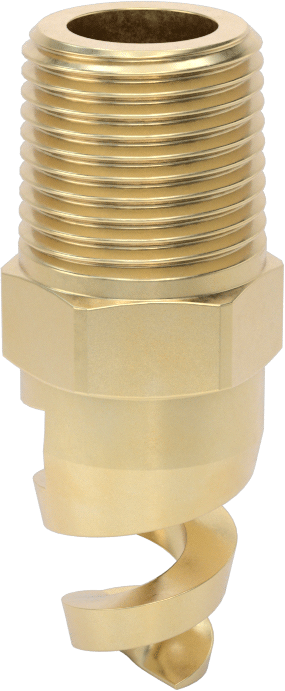 Yüksek Hacimli Tıkanmaya Dayanıklı Püskürtme Memesi, İçi Boş Konik, Pirinç, 3/8 NPT, 1/4" Delik Çapı, 120 Derece