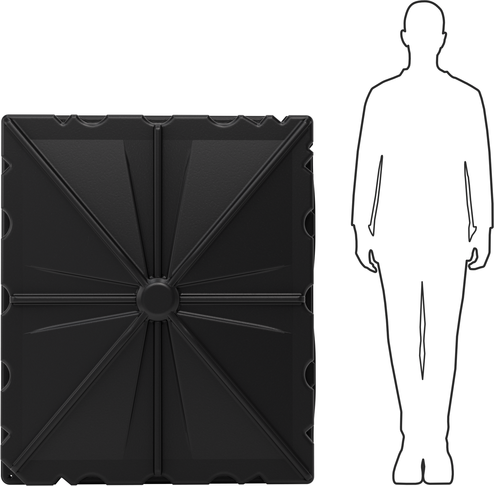Tank Hunisi, 30-3/8 Galon Kapasite, 43-1/4“ Uzunluk x 51” Genişlik Üst