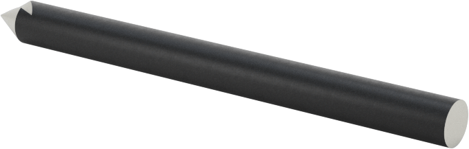 Kobalt Çelik Havşa, Torna Merkezleri için, 60 Derece, 1 Yiv, 1/8" Gövde Çapı