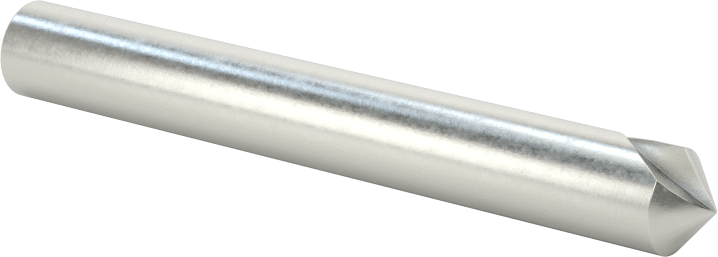 Kobalt Çelik Havşa, Perçinler için, 100 Derece, Kaplamasız, 1 Yiv, 1/4" Gövde Çapı