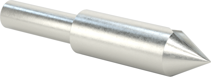 Kobalt Çelik Havşa, Torna Merkezleri için, 60 Derece, 1 Yiv, 3/8" Gövde Çapı