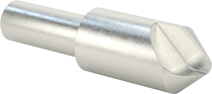 Kobalt Çelik Havşa, Vidalar için, 82 Derece, Kaplamasız, 1 Yiv, 3/4" Gövde Çapı