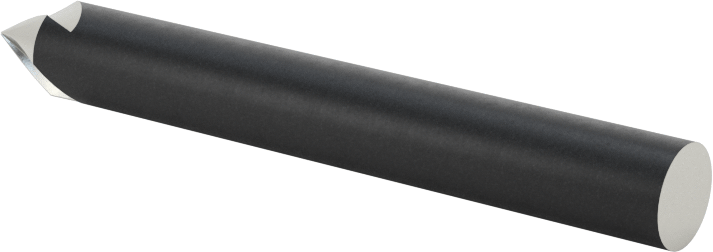 Kobalt Çelik Havşa, Torna Merkezleri için, 60 Derece, 3 Oluk, 1/4" Gövde Çapı