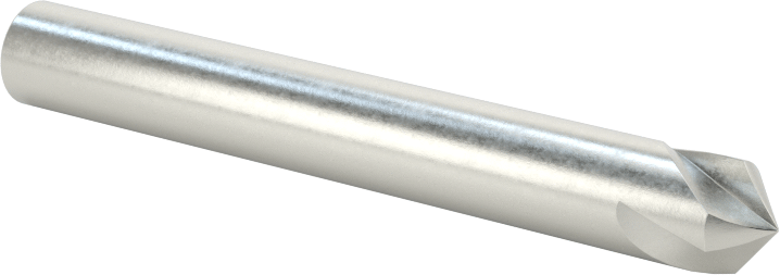 Kobalt Çelik Havşa, Perçinler için, 100 Derece, Kaplamasız, 3 Oluk, 1/4" Gövde Çapı