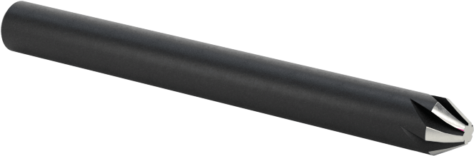 Kobalt Çelik Havşa, Torna Merkezleri için, Siyah Oksit, 60 Derece, 1/8" Gövde Çapı