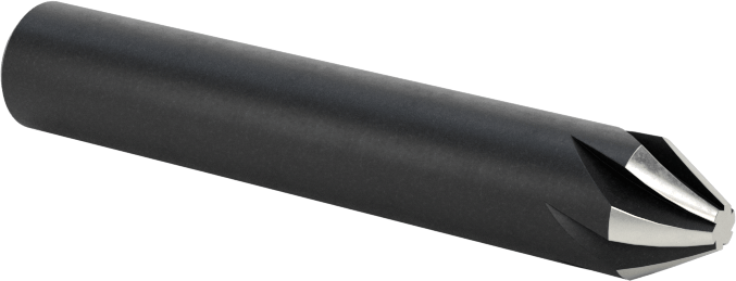 Kobalt Çelik Havşa, Torna Merkezleri için, Siyah Oksit, 60 Derece, 1/4" Gövde Çapı