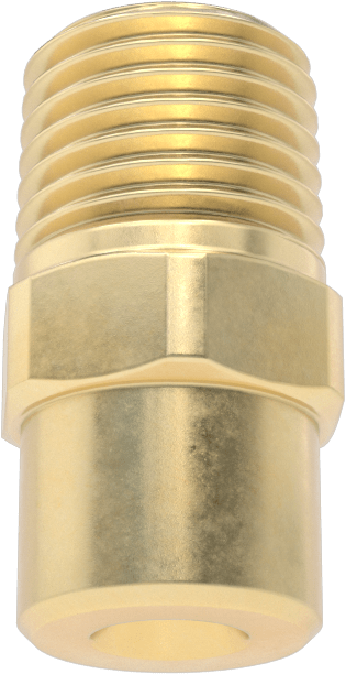 Tam Konili Püskürtme Nozulu, Pirinç, 1/4 NPT Erkek, 20 PSI'da 0,7 gpm, 120 Derece Açı