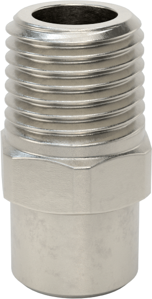 Tam Konili Püskürtme Nozulu, 303 Paslanmaz Çelik, 1/4 NPT Erkek, 20 PSI'da 1 gpm, 90 Derece Açı