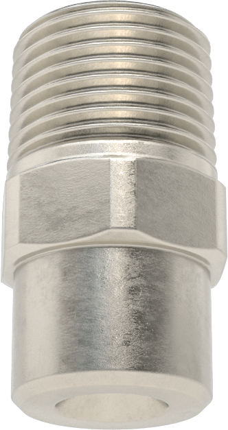 Tam Konili Püskürtme Nozulu, 303 Paslanmaz Çelik, 3/8 NPT Erkek, 20 PSI'da 2,1 gpm, 90 Derece Açı