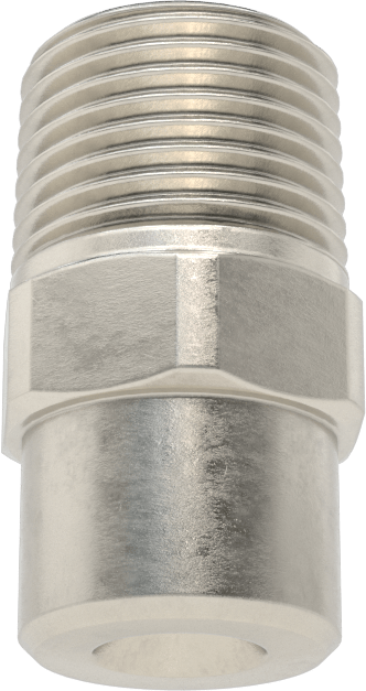 Tam Konili Püskürtme Nozulu, 303 Paslanmaz Çelik, 3/8 NPT Erkek, 20 PSI'da 1,4 gpm, 60 Derece Açı