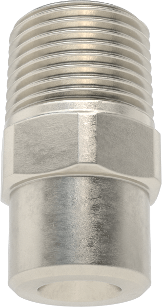 Tam Konili Püskürtme Nozulu, 303 Paslanmaz Çelik, 3/8 NPT Erkek, 20 PSI'da 2,8 gpm, 60 Derece Açı