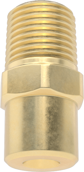 Tam Konili Püskürtme Nozulu, Pirinç, 1/8 NPT Erkek, 0,3 gpm 20 PSI'da, 60 Derece Açı