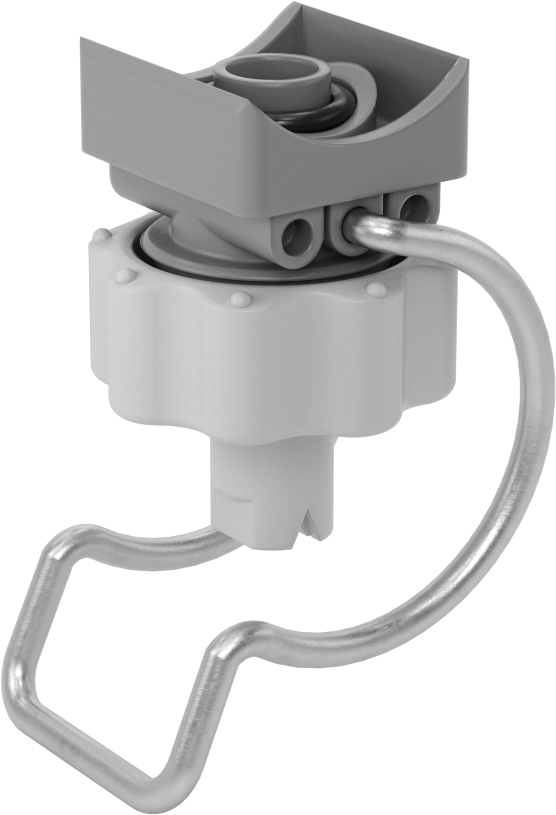 Kelepçeli Düz Püskürtme Nozulu, 1-1/4 Boru Boyutu için, 20 PSI'da 3,5 gpm