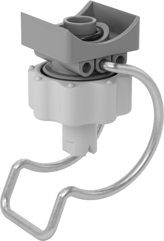 Kelepçeli Düz Püskürtme Nozulu, 1-1/2 Boru Boyutu için, 20 PSI'da 4,9 gpm