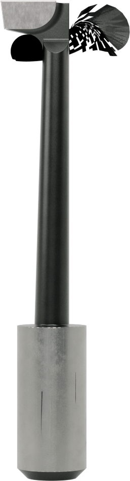 Delik Açma Torna Aleti, 5/8" Şaft Çapı, 11/16“ Çap ve 2-13/16” Derinlikte Delik, C2 Karbür