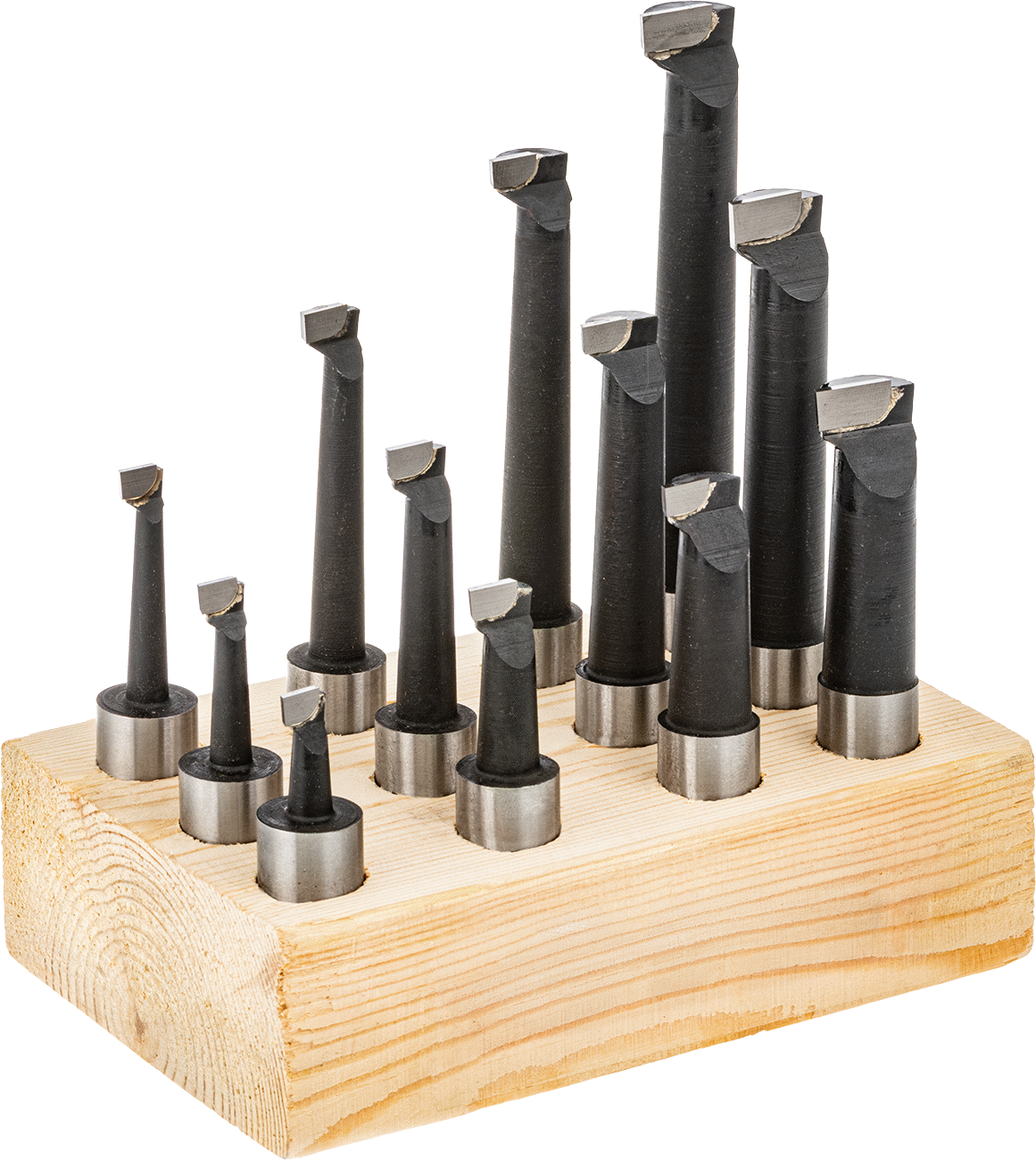 Delik Açma Torna Aleti, 12 Parça Set, 5/8" Şaft Çapı, C6 Karbür