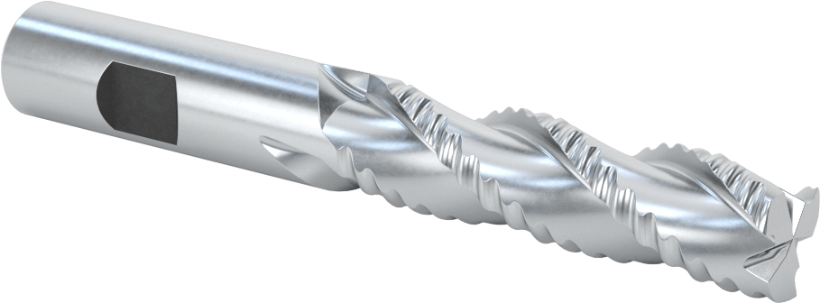 Alüminyum için Kaba Kobalt Çelik Kare Uçlu Freze, Pirinç, ve Bronz, 5/8" Freze Çapı, 4-5/8" Toplam Uzunluk