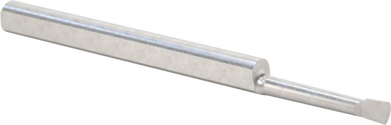 Küçük Çaplı Yuvarlak Şaftlı Delme Torna Takımı, 3/16" Şaft Çapı, 0,120" Çap, 0,700 inç Derin Delik