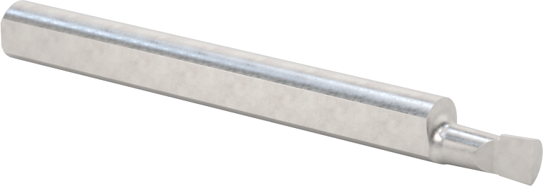 Küçük Çaplı Yuvarlak Şaftlı Delme Torna Takımı, 1/4" Şaft Çapı, 0,180" Çap, 0,350 inç Derin Delik