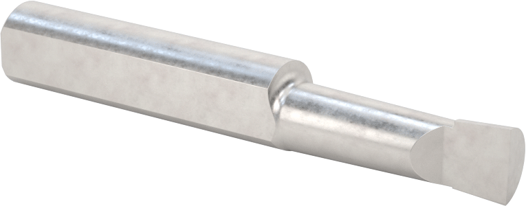 Küçük Çaplı Yuvarlak Şaftlı Delme Torna Takımı, 3/8" Şaft Çapı, 0,320" Çap, 1" Derin Delik