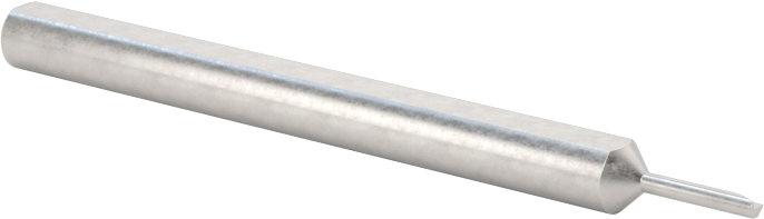 Küçük Çaplı Yuvarlak Şaftlı Delme Torna Takımı, 1/8" Şaft Çapı, 0,040 inç Çap, 0,150" Derin Delik