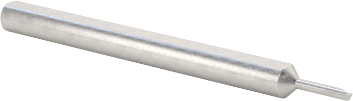 Küçük Çaplı Yuvarlak Şaftlı Delme Torna Takımı, 1/8" Şaft Çapı, 0,045 inç Çap, 0,150" Derin Delik