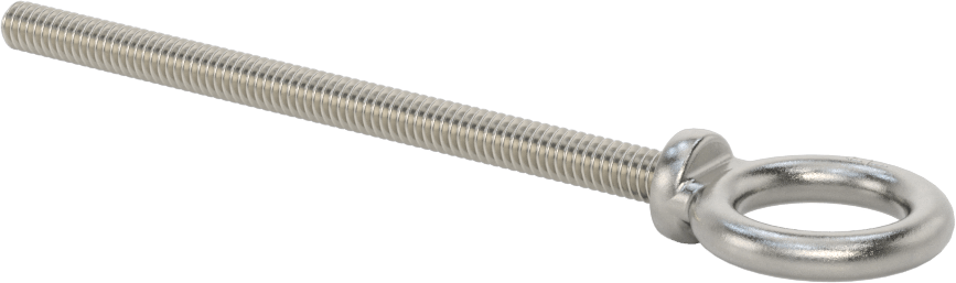 304 Paslanmaz Çelik Halka Cıvata, Kaldırma için Omuzlu, 1/4"-20 Diş Boyutu, 4" Diş Uzunluğu